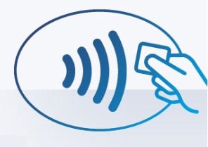 The symbol for contactless payment