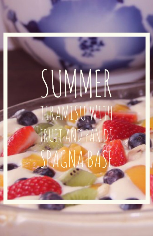 Summer Tiramisu with fresh fruit