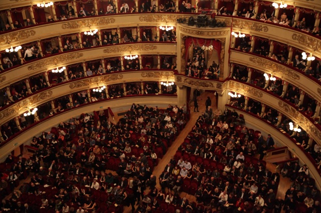 La Scal theatre, audience watching a performance