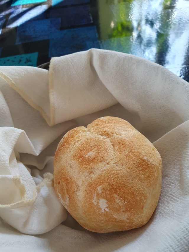 Typical Milanese bread roll michetta